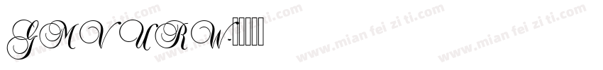 GMV URW字体转换